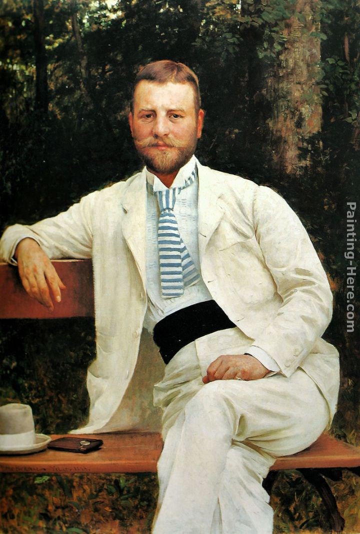Vlaho Bukovac Portrait of Gustav Pongratz